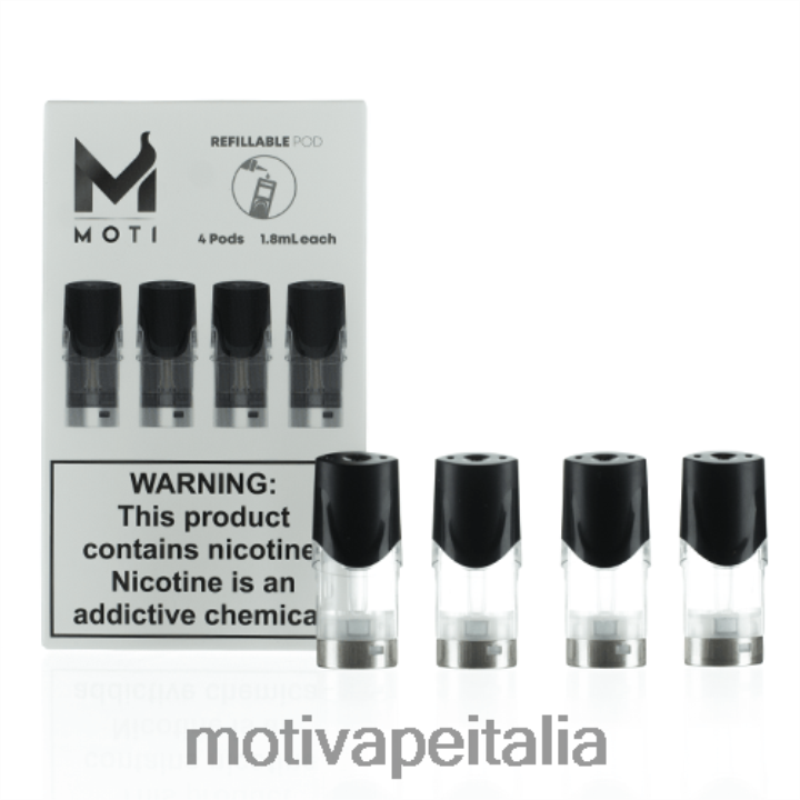 MOTI Vape Pods - MOTI cartucce pod di ricambio ricaricabili 440BHX74 (confezione da 4)