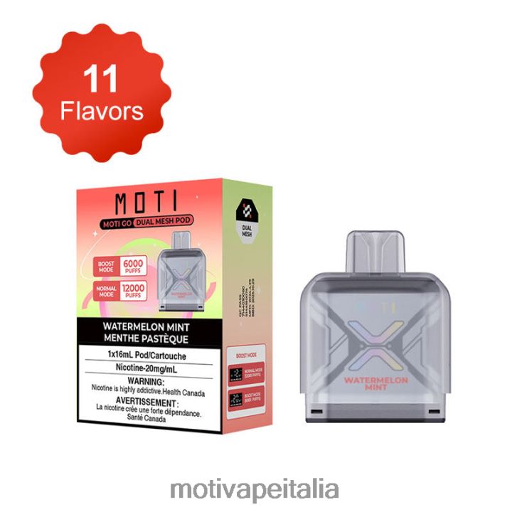 MOTI Vape Milano - MOTI Go Pro capsula usa e getta 440BHX92 gomma da masticare all\'anguria