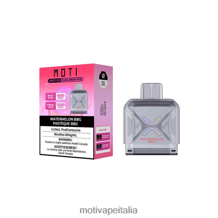 MOTI Vape Review - MOTI Go Pro capsula usa e getta 440BHX95 fragola ghiacciata