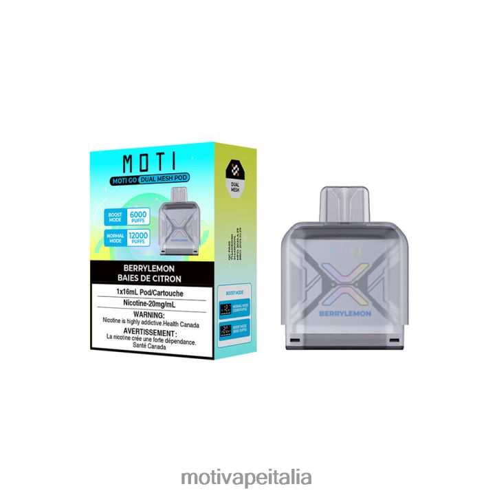 MOTI Vape Review - MOTI Go Pro capsula usa e getta 440BHX95 fragola ghiacciata