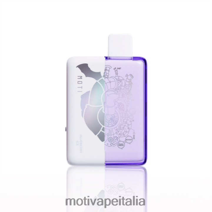 MOTI Vape For Sale - MOTI Duo 9000 vaporizzatori usa e getta (5%, 9000 boccate) 440BHX68 ghiaccio al mirtillo