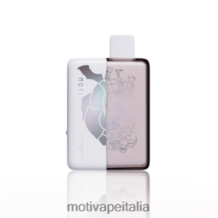 MOTI Vape Italia - MOTI Duo 9000 vaporizzatori usa e getta (5%, 9000 boccate) 440BHX71 ghiaccio triplo ai frutti di bosco