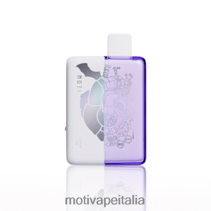 MOTI Vape Kit Italia - MOTI Duo 9000 vaporizzatori usa e getta (5%, 9000 boccate) 440BHX67 ghiaccio d'uva