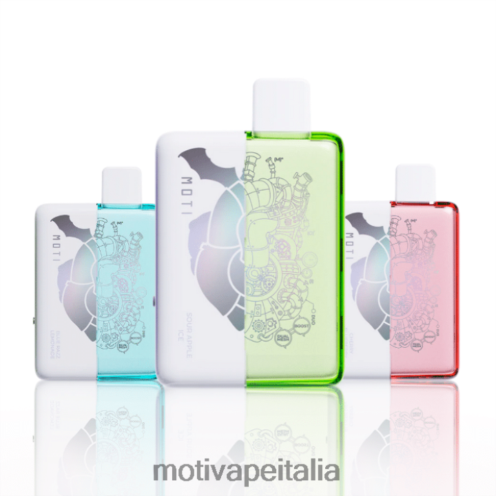 MOTI Vape Kit Italia - MOTI Duo 9000 vaporizzatori usa e getta (5%, 9000 boccate) 440BHX67 ghiaccio d\'uva