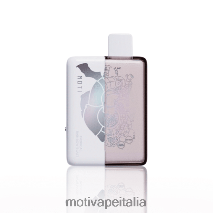 MOTI Vape Milano - MOTI Duo 9000 vaporizzatori usa e getta (5%, 9000 boccate) 440BHX72 esplosione di arcobaleno tropicale