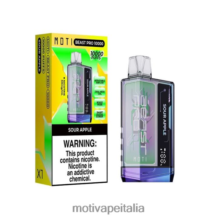 MOTI Vape Review - MOTI Beast Pro vaporizzatore usa e getta (5%, 10000 boccate) 440BHX45 ghiaccio d\'uva