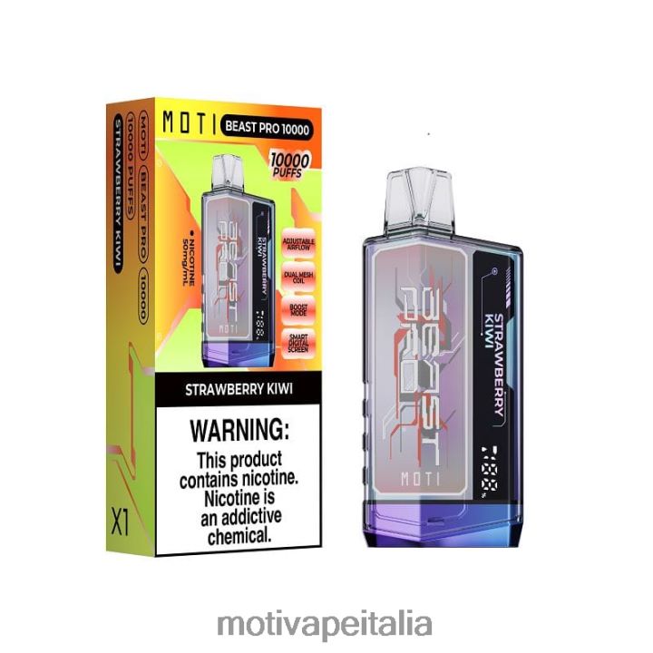 MOTI Vape Review - MOTI Beast Pro vaporizzatore usa e getta (5%, 10000 boccate) 440BHX45 ghiaccio d\'uva