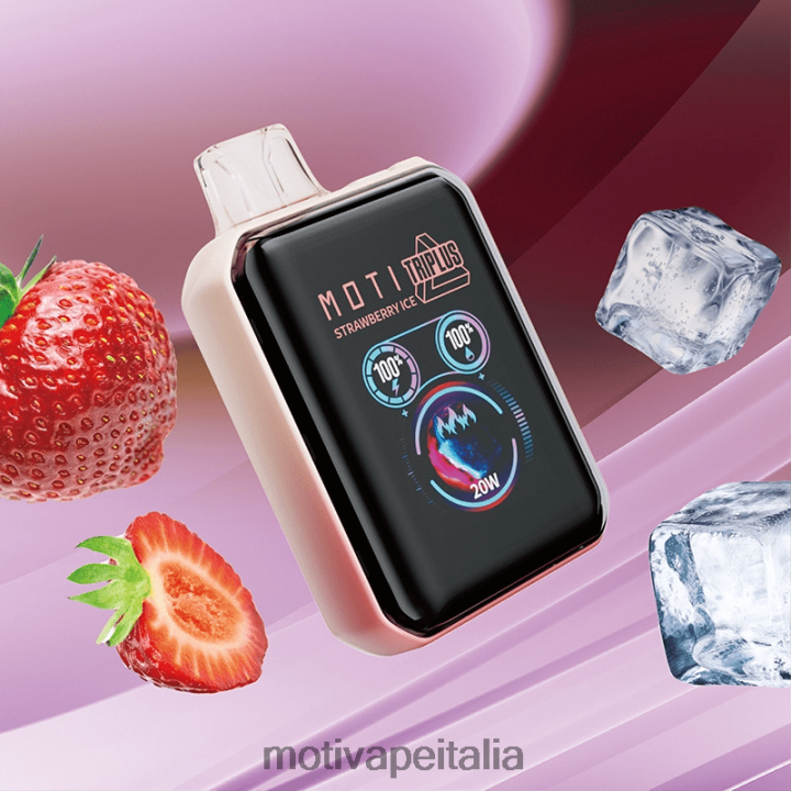 MOTI Vape Amazon - MOTI Triplus Vape usa e getta da 20k (5%, 20000 sbuffi) 440BHX9 ghiaccio alla fragola