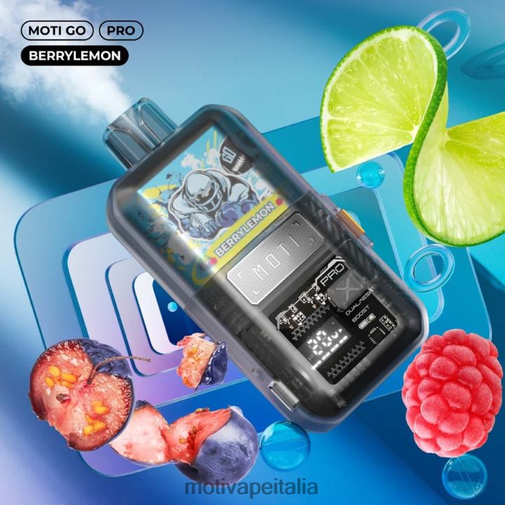 MOTI Vape Italia - MOTI Go Pro vaporizzatore usa e getta (5%, 12000 boccate) 440BHX11 baccalimone