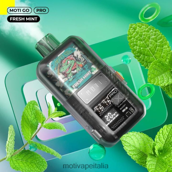 MOTI Vape Near Me - MOTI Go Pro vaporizzatore usa e getta (5%, 12000 boccate) 440BHX16 menta fresca