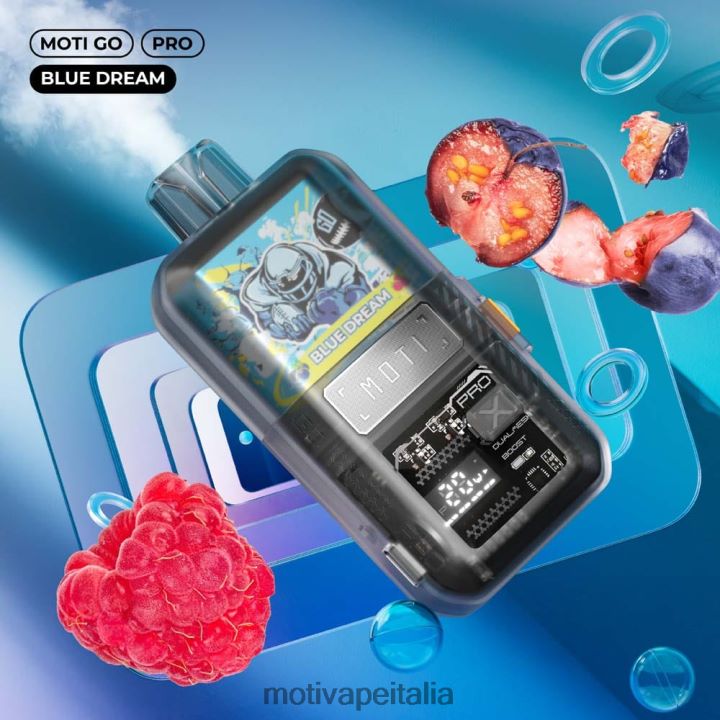 MOTI Vape Price - MOTI Go Pro vaporizzatore usa e getta (5%, 12000 boccate) 440BHX13 sogno blu
