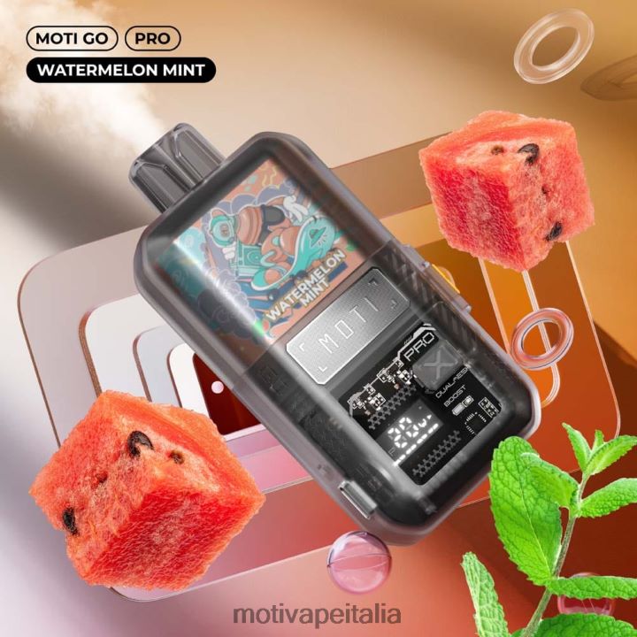 MOTI Vape Review - MOTI Go Pro vaporizzatore usa e getta (5%, 12000 boccate) 440BHX25 menta di anguria