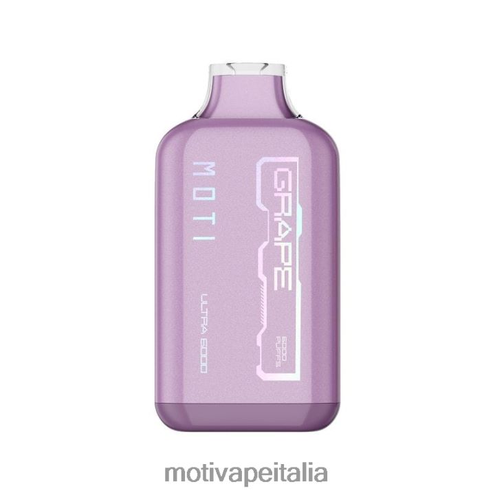 MOTI Vape Flavors Italia - MOTI Ultra vaporizzatore usa e getta (5%, 6000 boccate) 440BHX30 uva