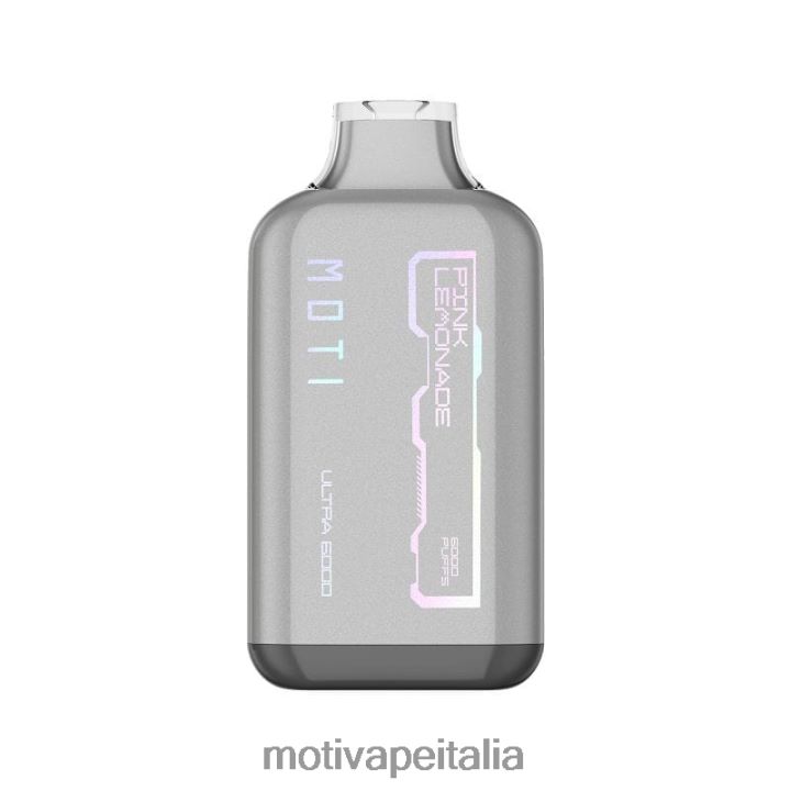 MOTI Vape Kit Italia - MOTI Ultra vaporizzatore usa e getta (5%, 6000 boccate) 440BHX37 limonata rosa